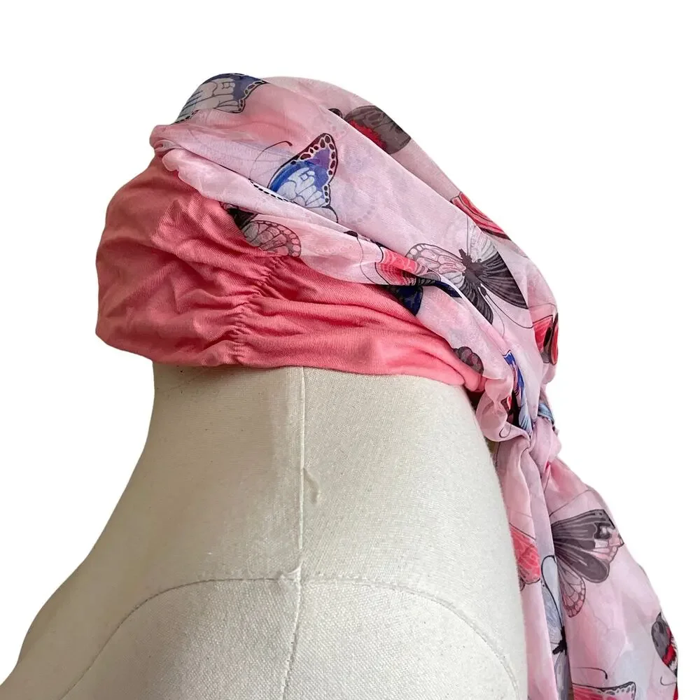 Headwrap Scarf Stylish Hair Loss Flowy Comfy Bald Chemo Cancer Wrap